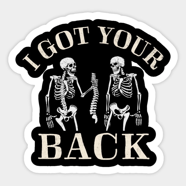 I Got Your Back funny Halloween Sticker by TheDesignDepot